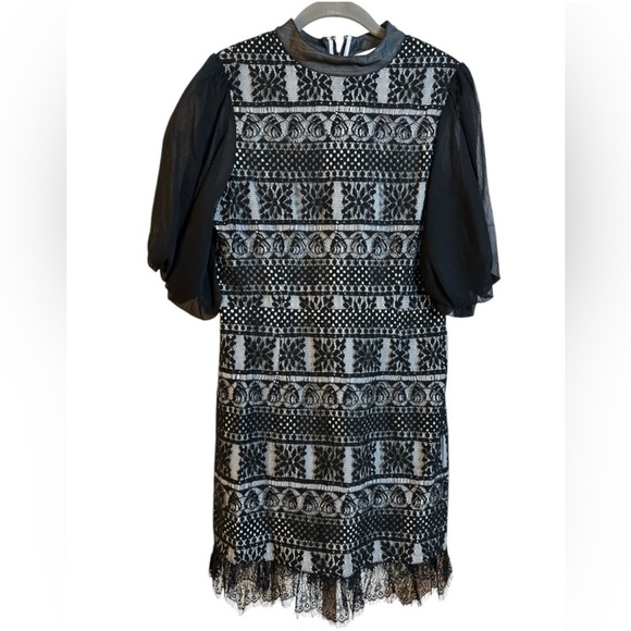 $285! ONE33 Social The Hilda Black Lace
Cocktail Dress SZ 10 NWT! - Picture 5 of 7